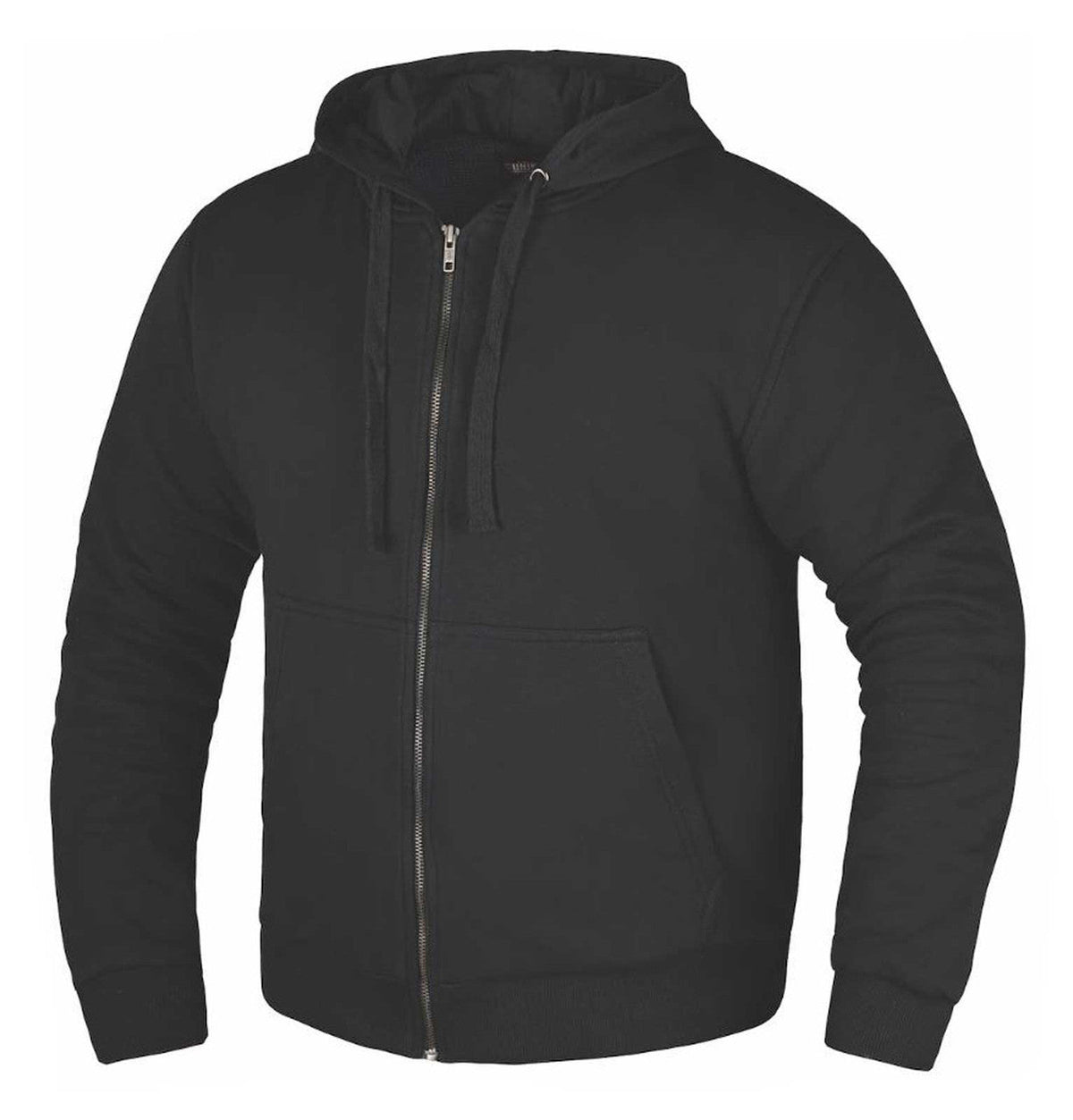 UNIK Men's Armor Full-Zip Motorcycle Hoodie Sweatshirt, Black