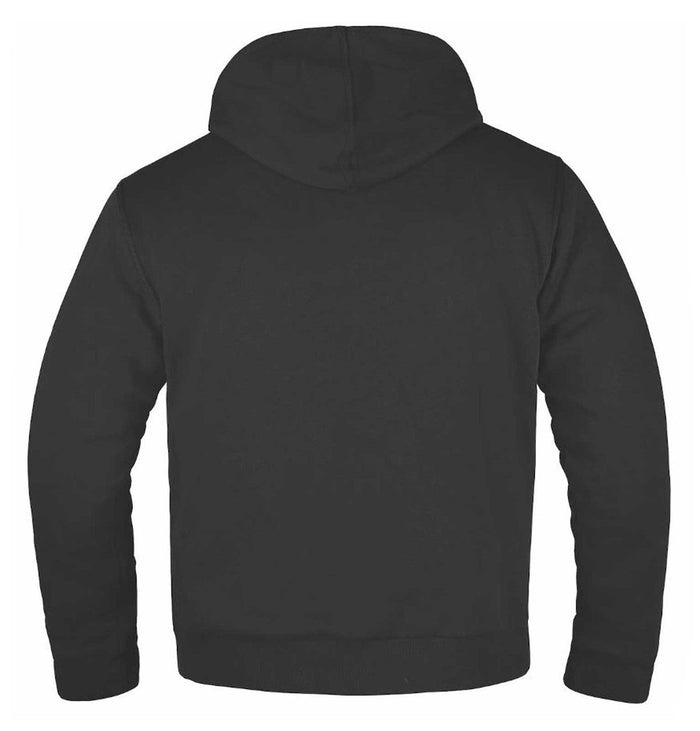 UNIK Men's Armor Full-Zip Motorcycle Hoodie Sweatshirt, Black