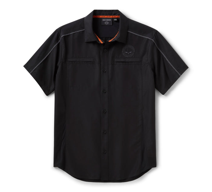 Men's H-D TECH Willie G Skull Vented Shirt