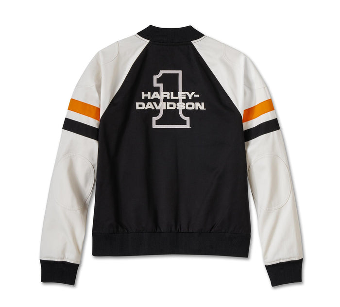 Women's Stacked Bar & Shield Bomber Jacket