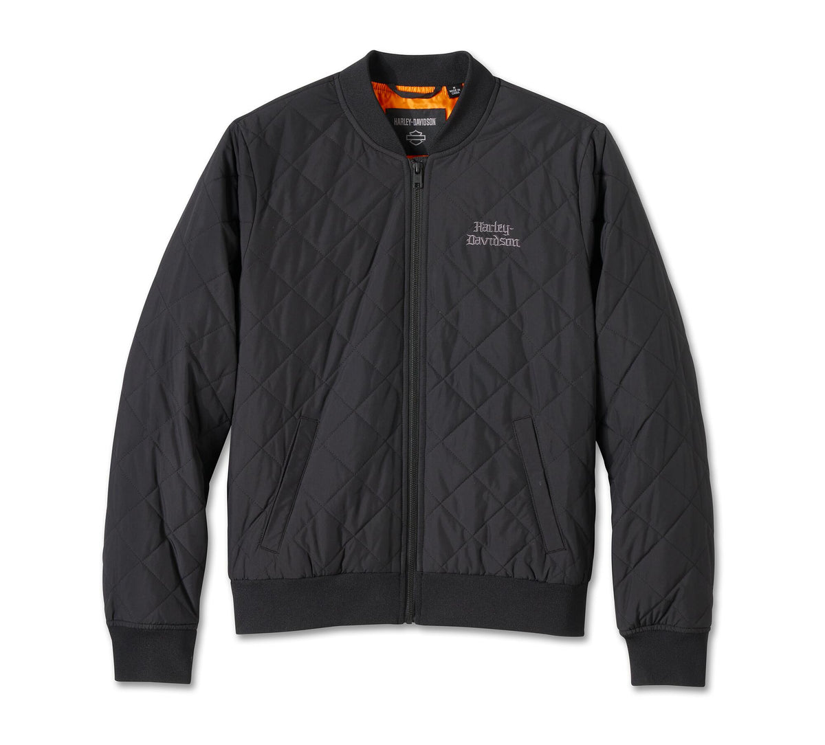 Women's Old English Rose Quilted Bomber