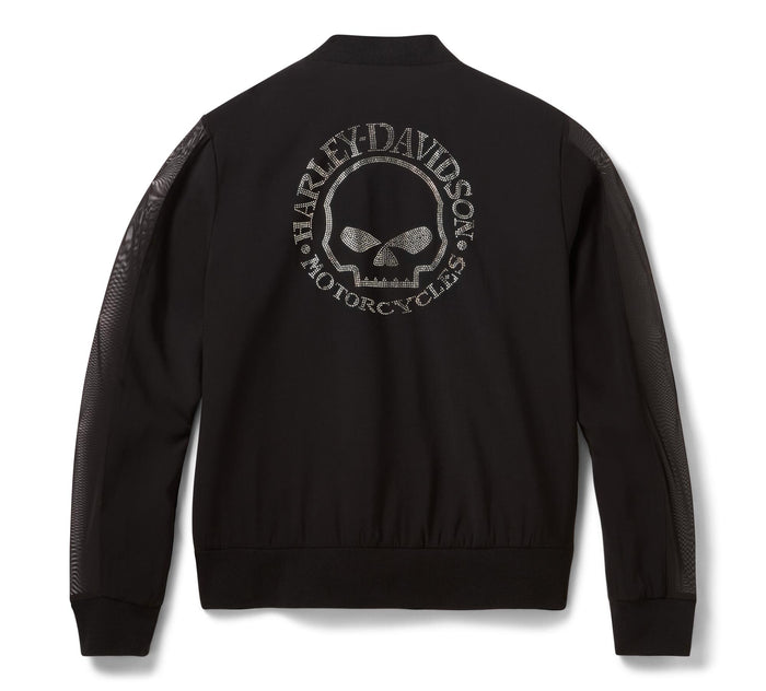 Women's Willie G Skull Bling Bomber
