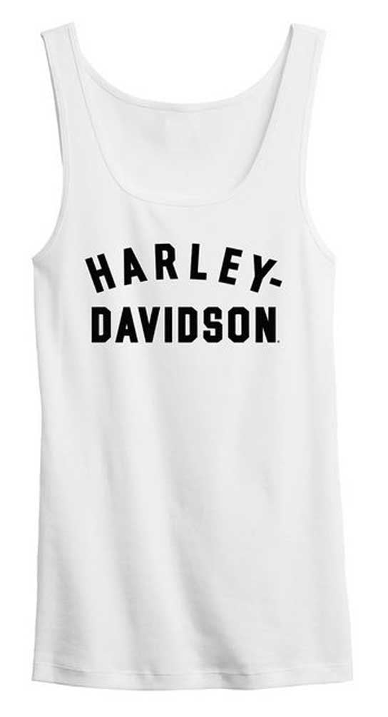 Harley-Davidson® Women's Ultra Classic Racer Font Tank Top - White 99014-23VW