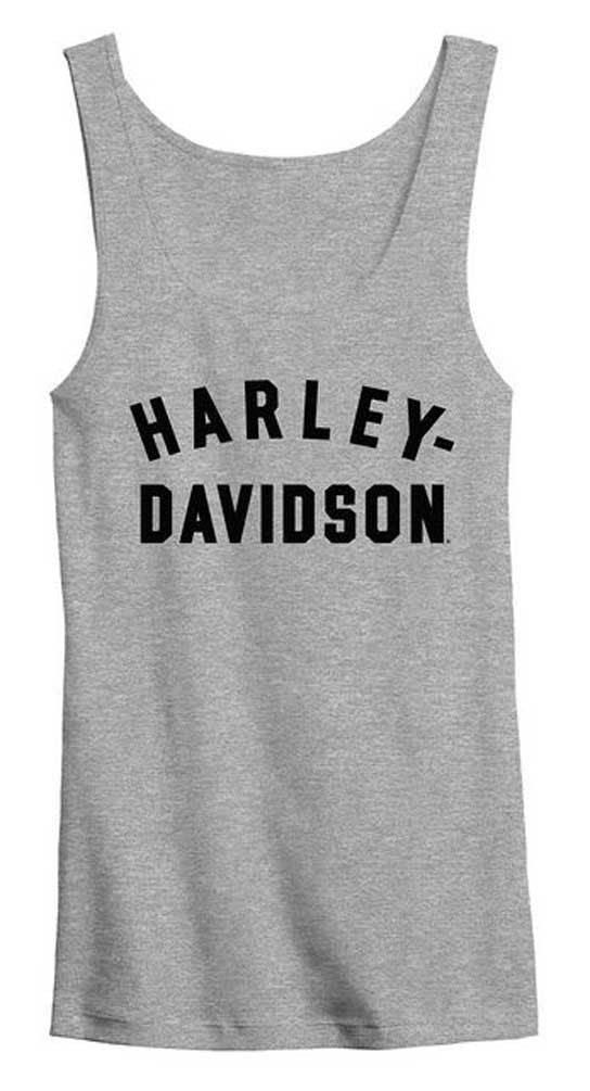Harley-Davidson Women's Ultra Classic Racer Font Tank Top - Gray 99015-23VW