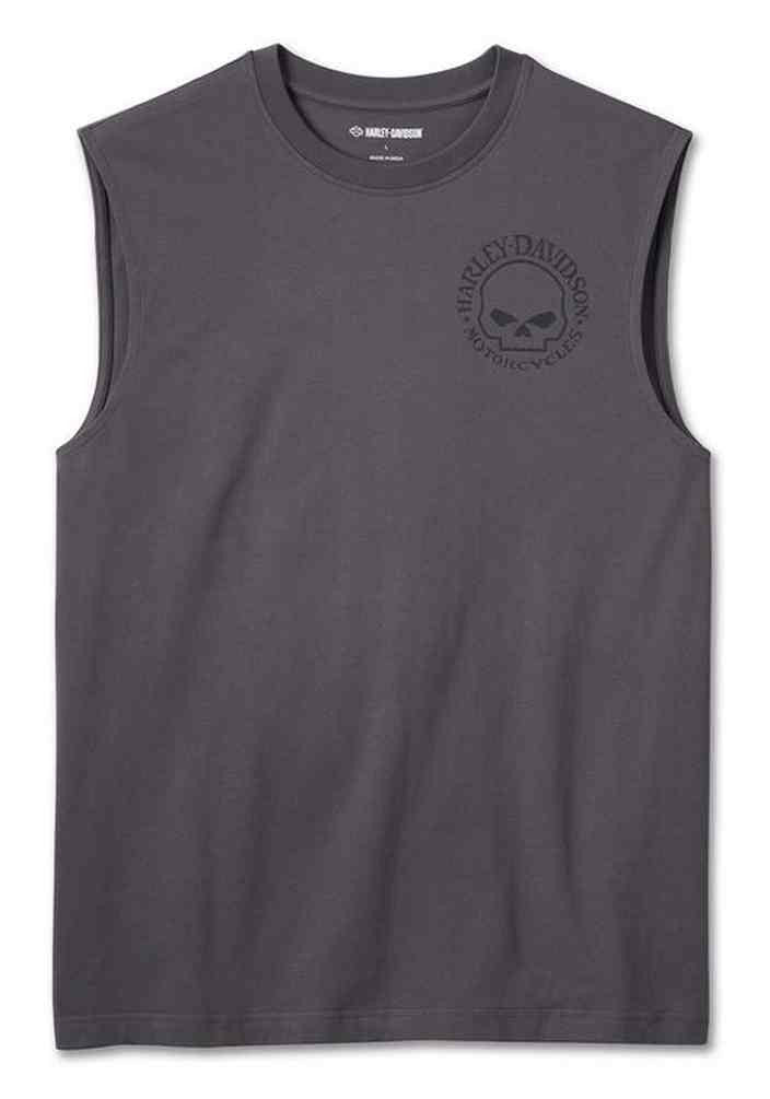 Harley-Davidson Men's Willie G Skull Sleeveless Muscle Tee - Gray 99053-24VM
