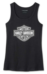 Harley-Davidson Women's Bar & Shield Sleeveless Tank Top - Black 99097-24VW