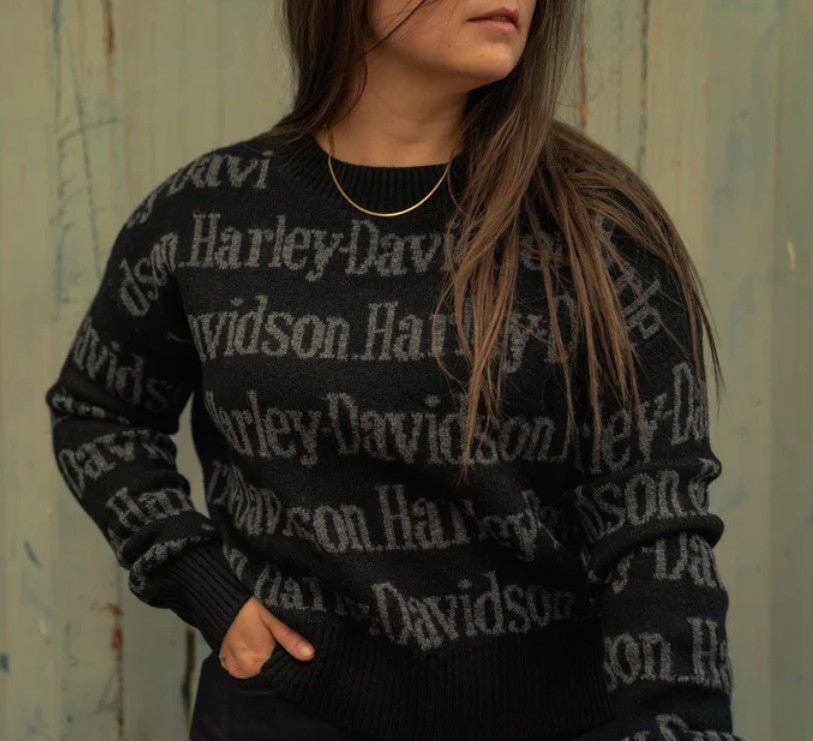 Genuine Harley-Davidson® Women's Harley-Davidson Repeat Print Sweater