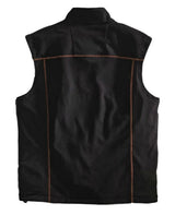 Harley-Davidson Men's Windproof Fleece Motorcycle Vest, Black