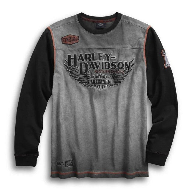 Harley-Davidson® Men's Iron Block Pullover, Grey