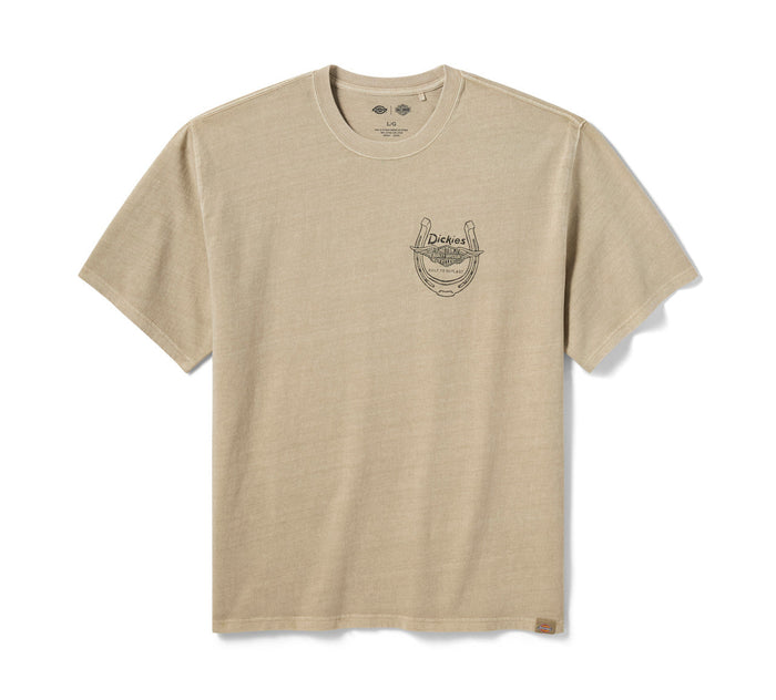 Men's Dickies x H-D Horsepower Heavyweight Pigment Dyed Tee - Khaki