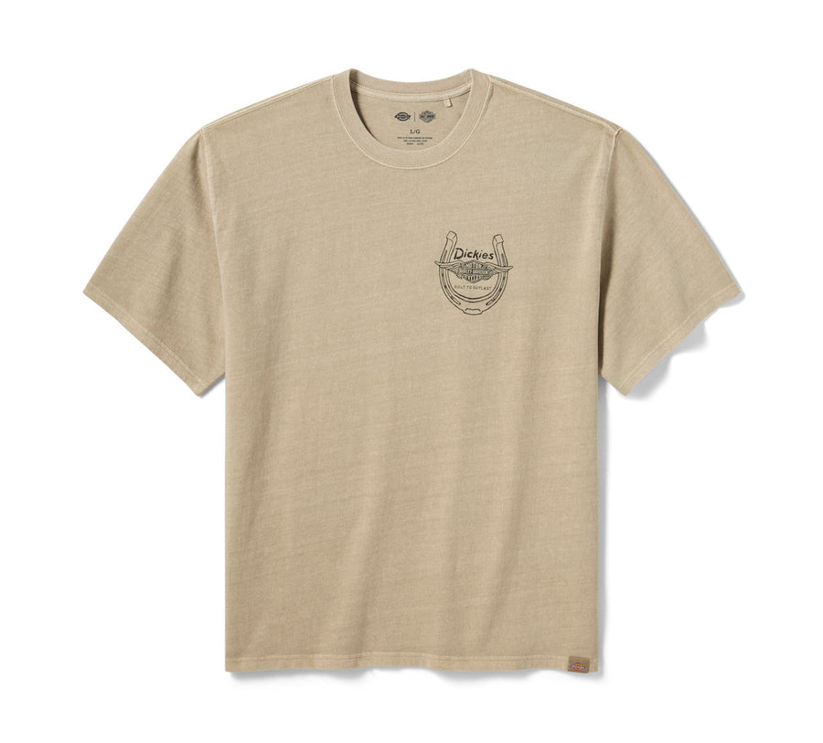 Men's Dickies x H-D Horsepower Heavyweight Pigment Dyed Tee - Khaki