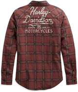 Harley-Davidson® Women's Script Font Plaid Shirt