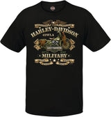 Harley-Davidson Military, Choose Charcoal for Military Veteran's Support, or Black for War Bike