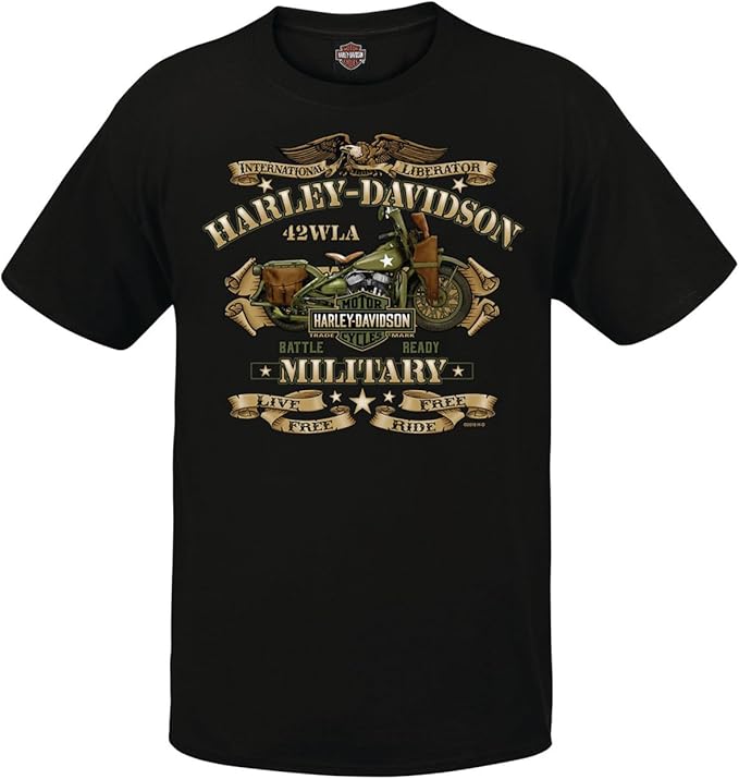 Harley-Davidson Military, Choose Charcoal for Military Veteran's Support, or Black for War Bike