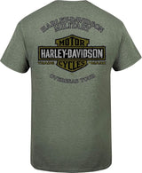 Harley-Davidson Military - Men's Military Green Graphic T-Shirt - Tour of Duty Pacific