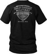 Harley-Davidson Military, Exclusive Overseas Tour Bagdad, Ghoulish Black Skull, Men's T-Shirt