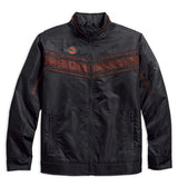Harley-Davidson Men's Lightweight Mesh Accent Nylon Jacket, Black