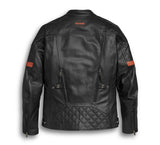 Men's Vanocker Waterproof H-D Triple Vent System Leather Jacket