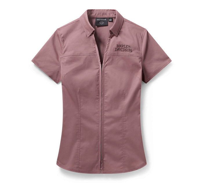 Women's Willie G Bling Garage Shirt - Nostalgia Rose