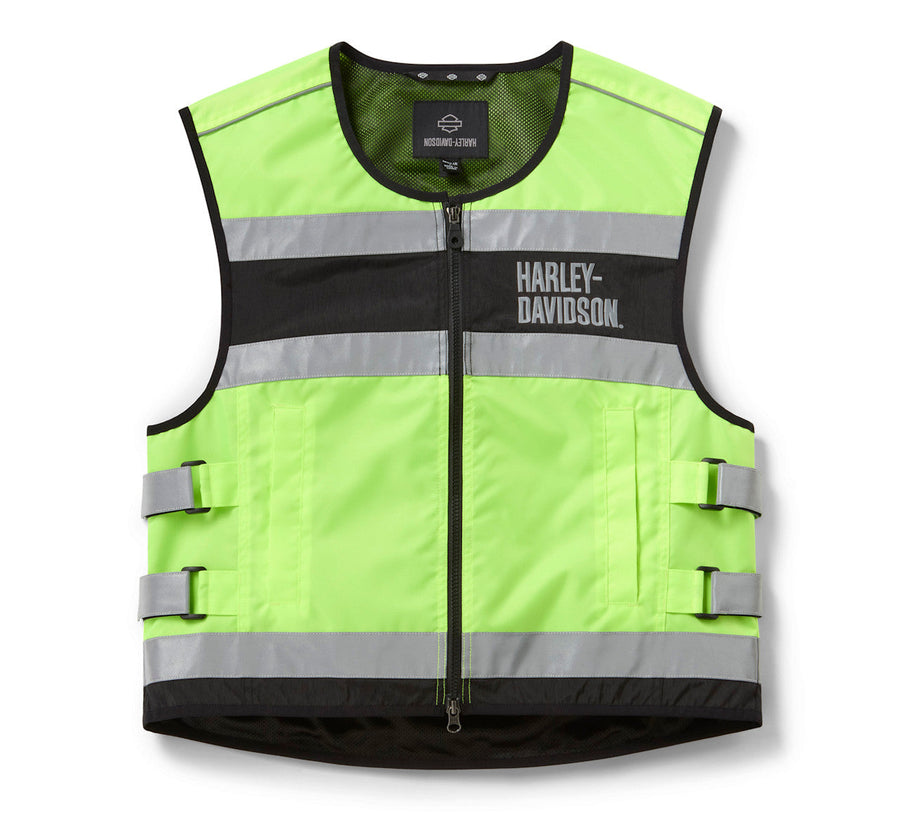 Men's H-D Hi-Vis Vest - Hi Vis Yellow
