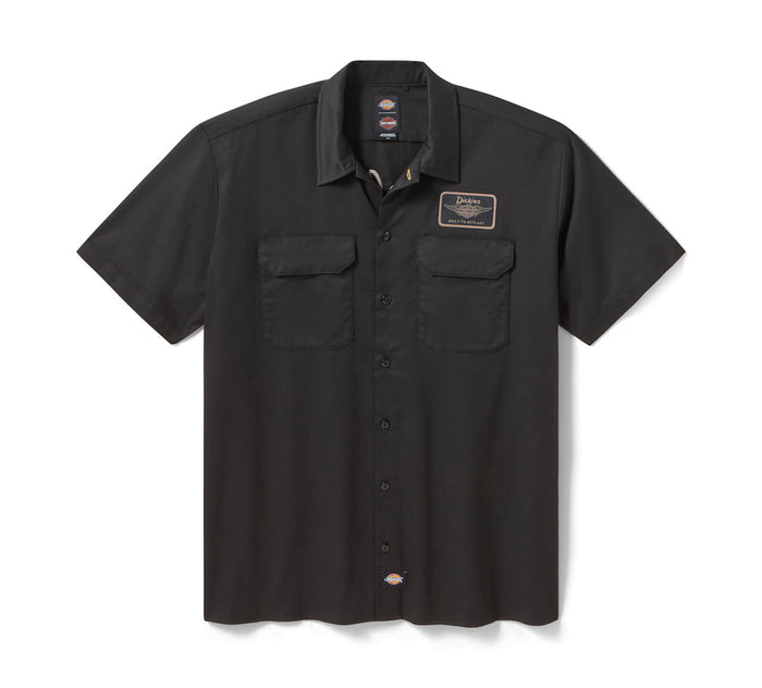 Men's Dickies x H-D Built to Outlast Work Shirt - Black