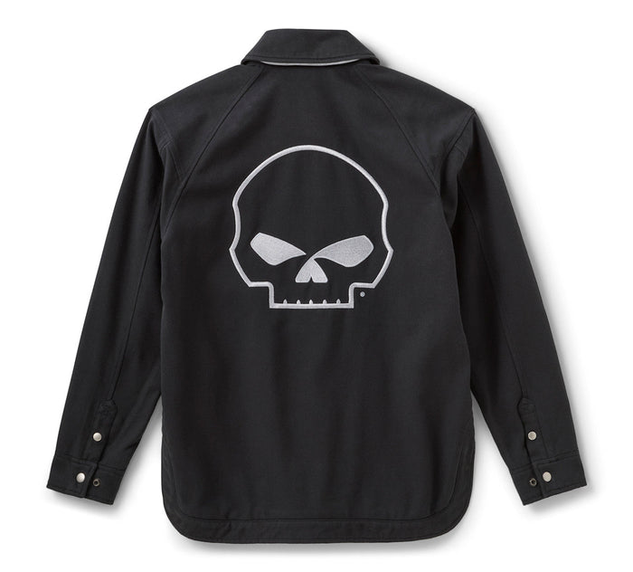 Women's Willie G Skull Curved Hem Riding Jacket