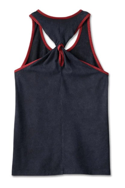 Harley-Davidson Women's Tank Top National Anthem Twist - Black