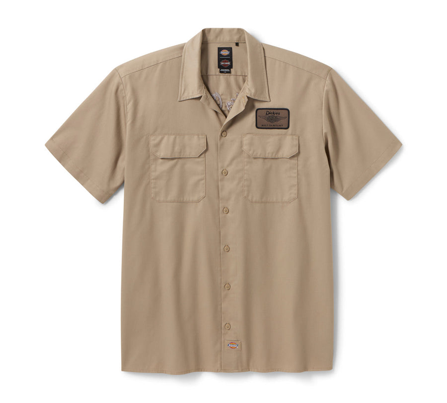 Men's Dickies x H-D Built to Outlast Work Shirt - Desert Sand