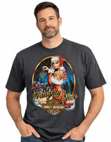 Harley-Davidson Men's Naughty is Nice Short Sleeve T-Shirt, Gray