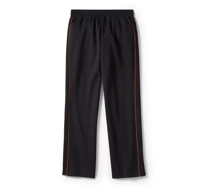 Harley-Davidson Women's Essential Fleece Wide Leg Pant - Harley Black