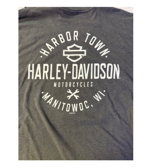 Harley-Davidson Men's Naughty is Nice Short Sleeve T-Shirt, Gray