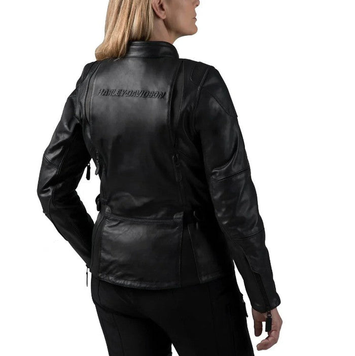 Genuine Harley-Davidson Women's FXRG Triple Vent System Waterproof Leather Jacket