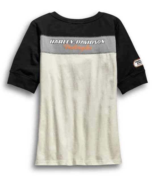 Harley-Davidson Women's H-D Racing Short Sleeve Henley