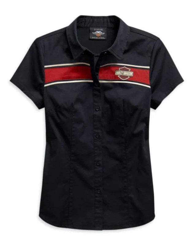 Harley-Davidson Women's Washed Button-Front Shirt