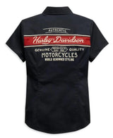Harley-Davidson Women's Washed Button-Front Shirt