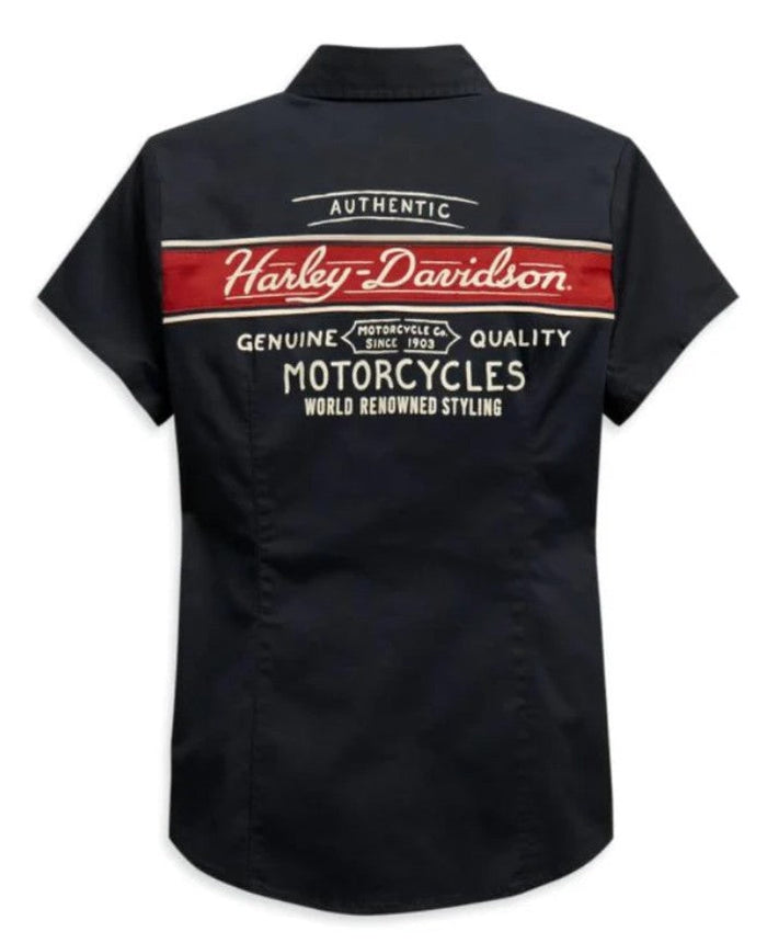 Harley-Davidson Women's Washed Button-Front Shirt