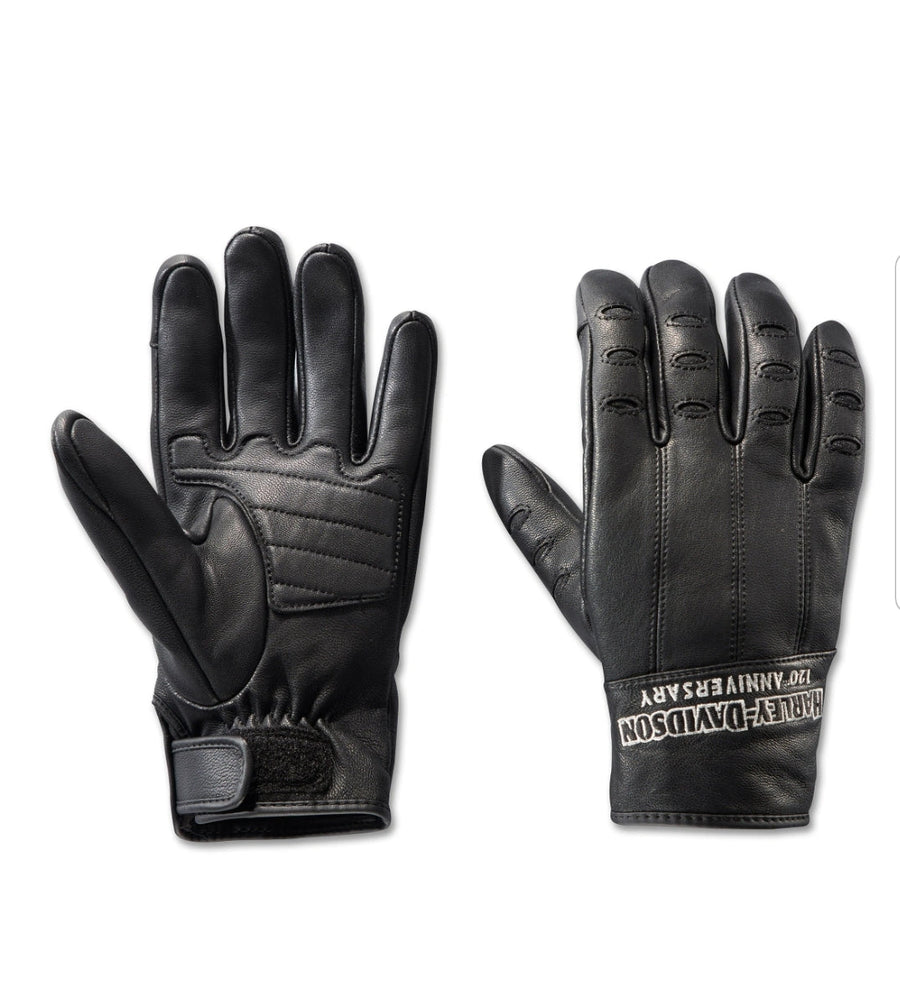 Harley-Davidson® Men's 120th Anniversary True North Leather Gloves