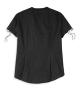 Harley-Davidson Women's Script Font Laced Sleeve Shirt