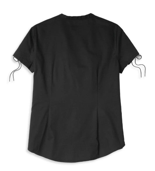 Harley-Davidson Women's Script Font Laced Sleeve Shirt