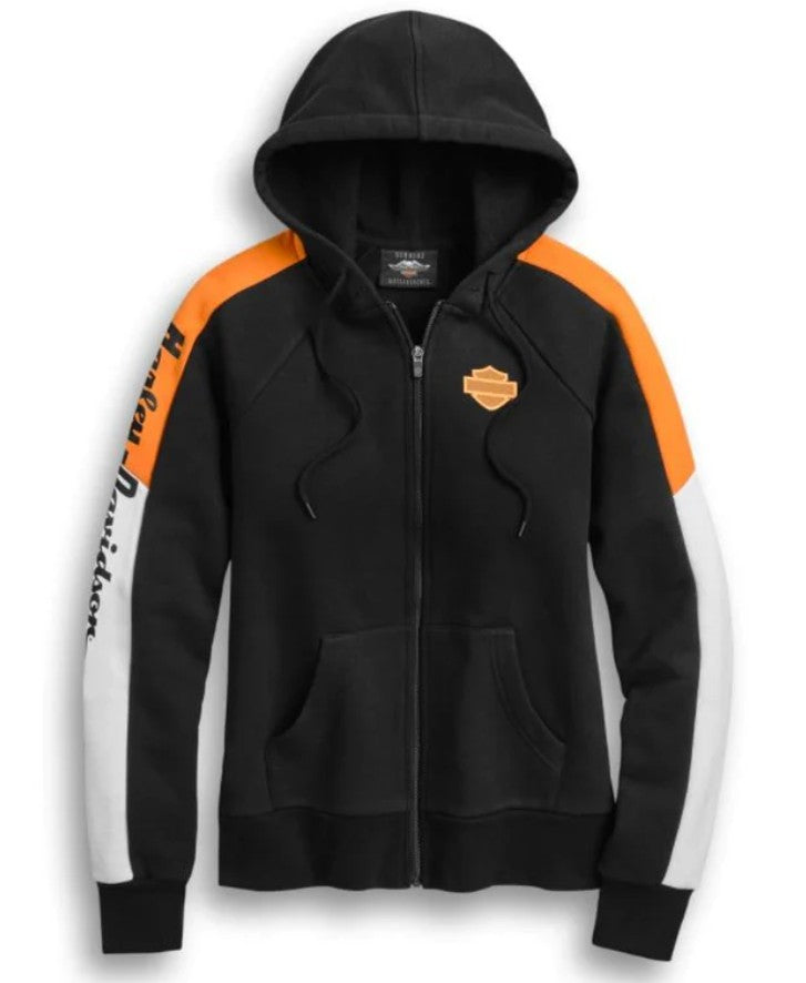 Harley-Davidson® Women's Colorblock Zip-Front Hoodie