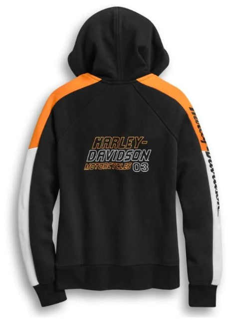 Harley-Davidson® Women's Colorblock Zip-Front Hoodie