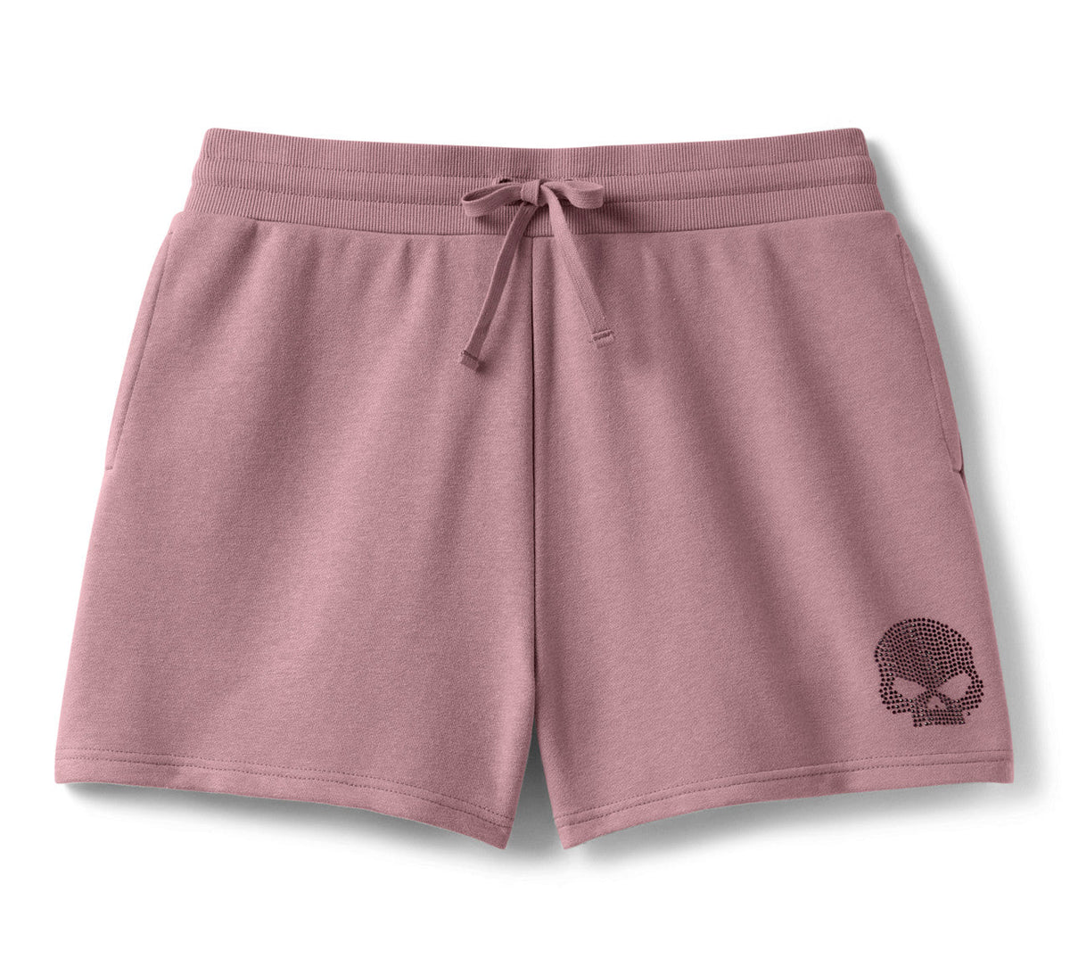 Women's Willie G Skull Bling Shorts - Nostalgia Rose