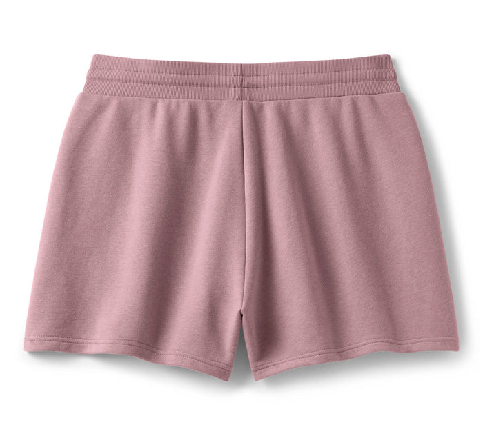 Women's Willie G Skull Bling Shorts - Nostalgia Rose
