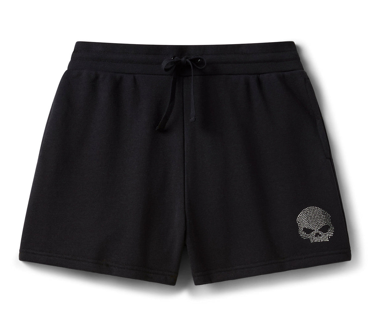 Women's Willie G Skull Bling Shorts - Harley Black