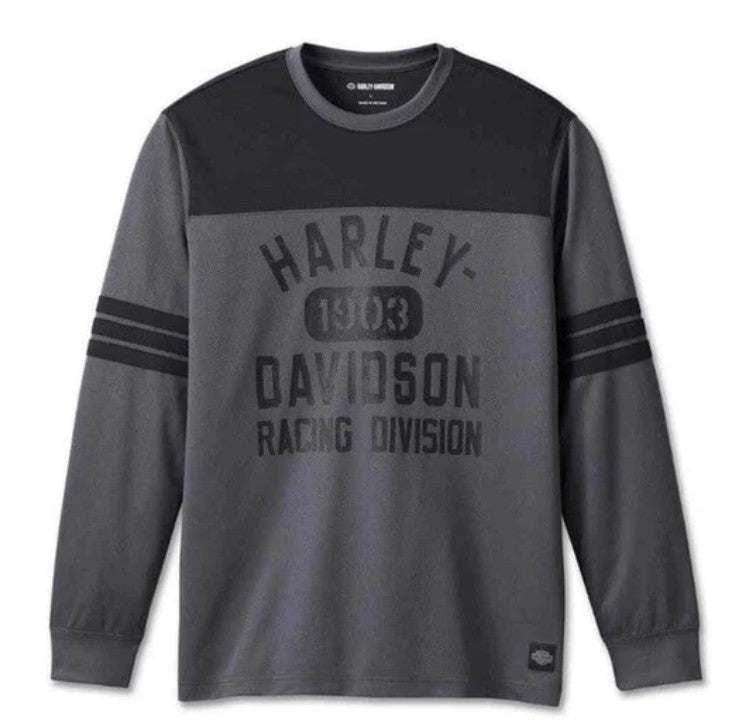 Harley-Davidson Men's Racing Jersey Long Sleeve Shirt - Black