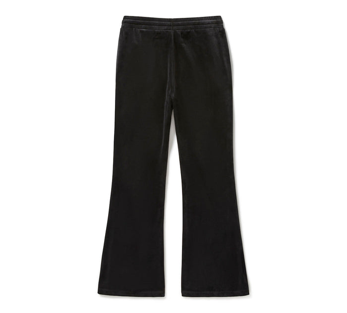 Women's Velour Bootleg Pant - Harley Black