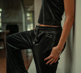 Women's Velour Bootleg Pant - Harley Black