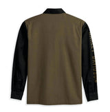 Harley-Davidson Men's Mechanic Shirt - Colorblocked, Green