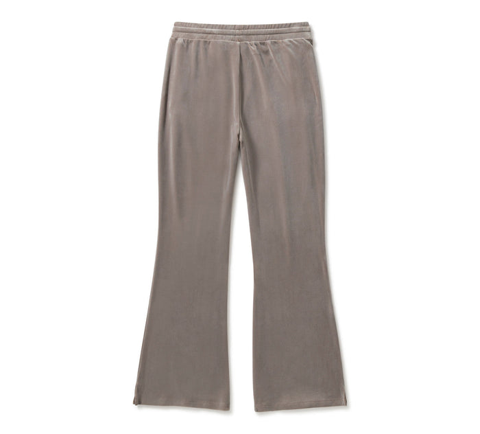 Women's Velour Bootleg Pant - Cinder