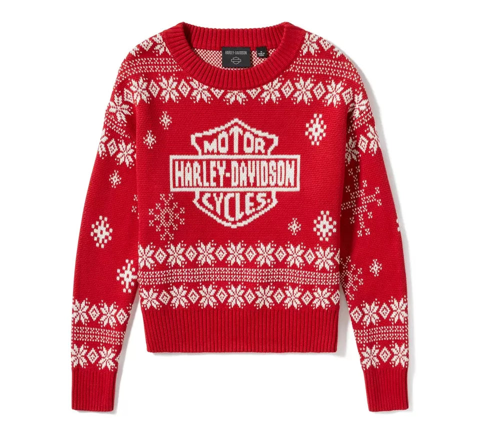 Harley-Davidson Women's Harley Holiday Sweater - Chili Pepper